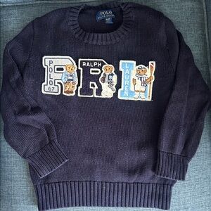 Polo by Ralph Lauren boys Dark Blue Graphic Sweater